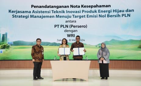 Penandatanganan Nota Kesepahaman antara PLN dan WRI Indonesia